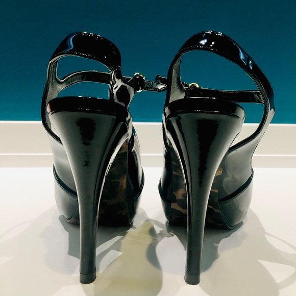 Guess Black Patent Leather Open Toe high heel - Picture 3 of 6